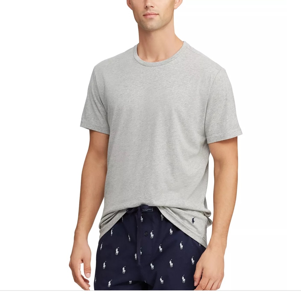 New Polo Ralph Lauren Men's Cotton Jersey Sleep Shirt Andover Heather SZ S-XL